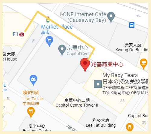 銅鑼灣 map